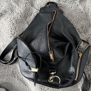 Rebecca Minkoff Zip Backpack with Gold Hardware